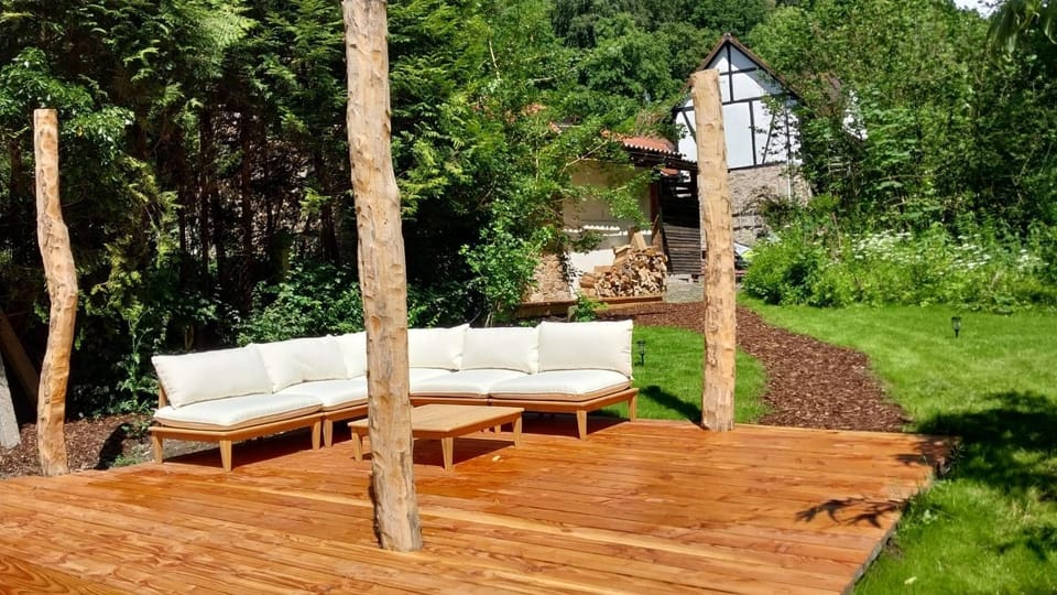 Bachgeflüster 2,5 Zimmer mit Terrasse direkt am Bach, maximal für 2 Erw2Kinder, Grillplatz, 1 Hund kostenpflichtig Apartment in Hesse