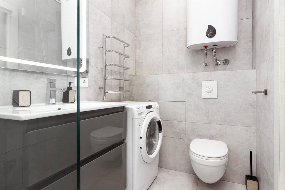 Toilet, washing machine, dryer