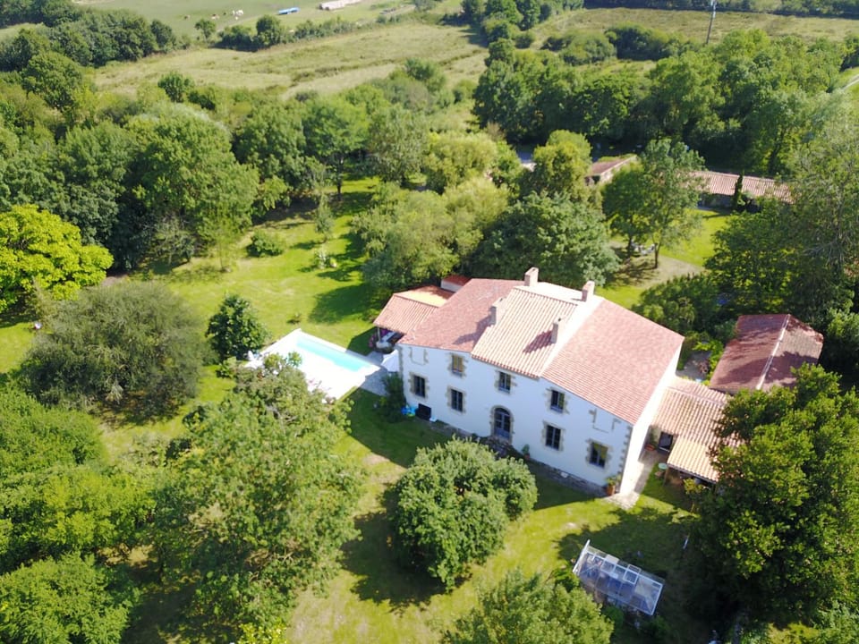 Property building, Natural landscape, Bird's eye view