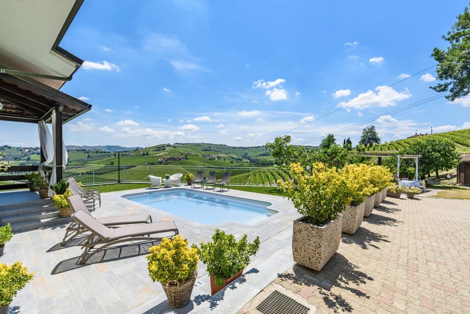 Natural landscape, Pool view, Swimming pool, sunbed