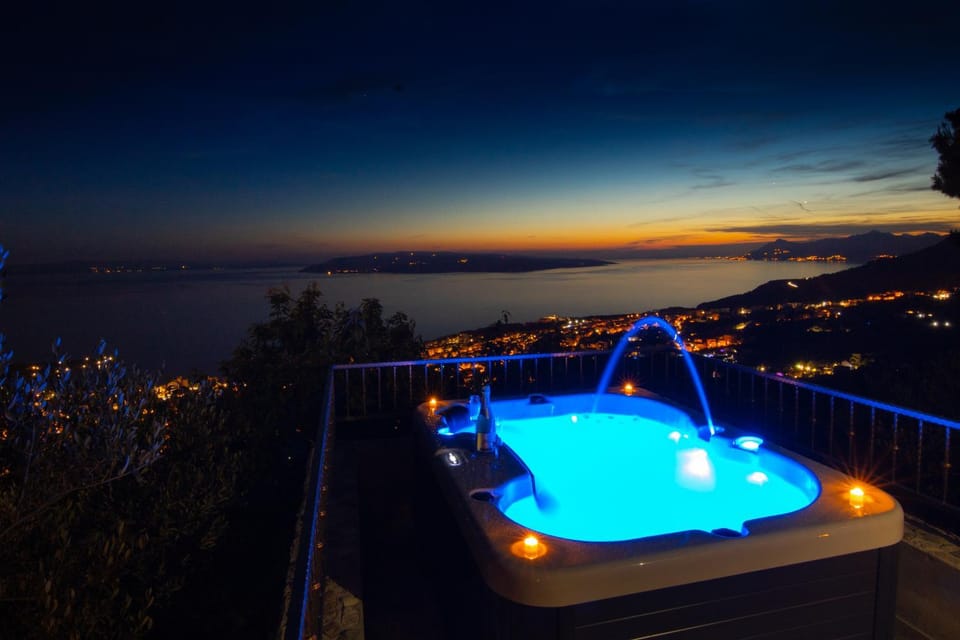 Night, Natural landscape, Hot Tub, Sea view