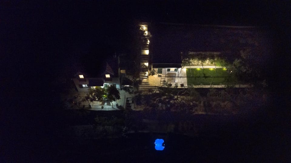Night, Natural landscape, Bird's eye view