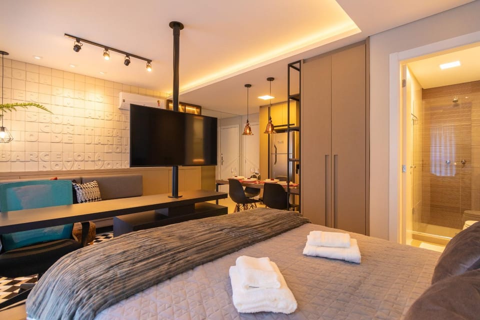 Luxuoso Apto Em Frente Ao Shopping Curitiba - Piscina, Academia e Sauna Apartment in Curitiba