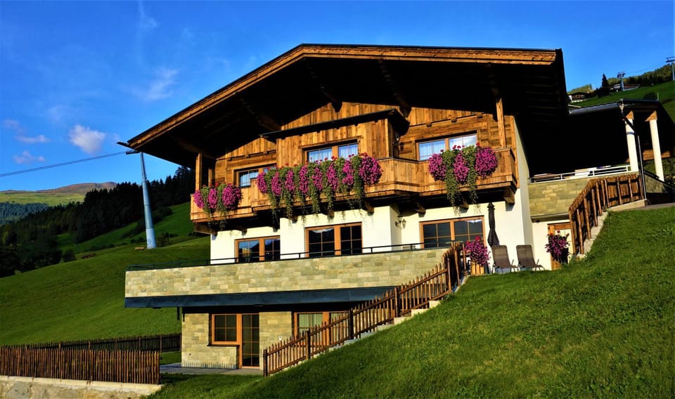 Property building, Summer, Garden