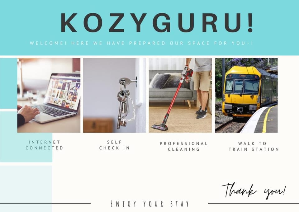 KozyGuru | Chatswood | Top Location Studio Apartment in Sydney