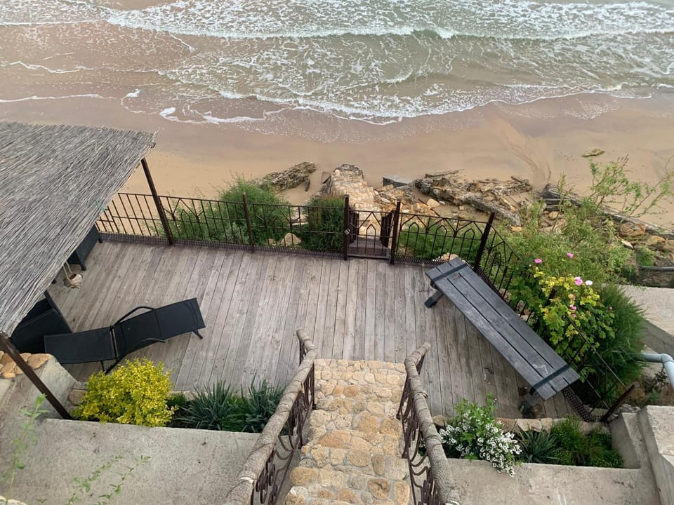 Bed, Natural landscape, Beach, Garden view, Sea view