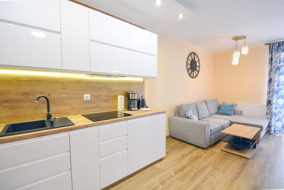 Coffee/tea facilities, Kitchen or kitchenette, Living room, Seating area, Dining area, stove