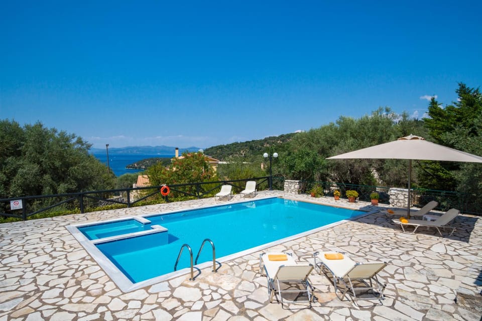 Patio, Day, Natural landscape, Landmark view, Mountain view, Pool view, Sea view, Swimming pool, sunbed