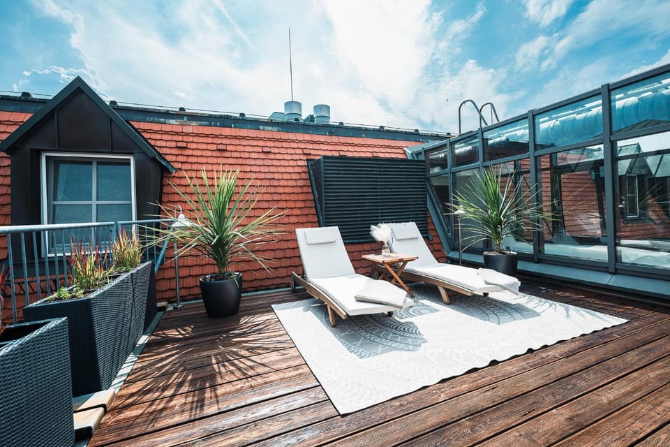 Sauna, View (from property/room), Balcony/Terrace, Spa and wellness centre/facilities, sunbed