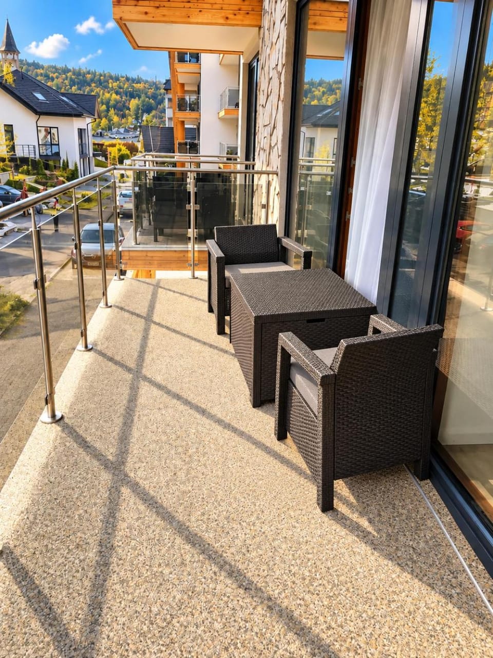 Property building, Natural landscape, View (from property/room), Balcony/Terrace, Seating area