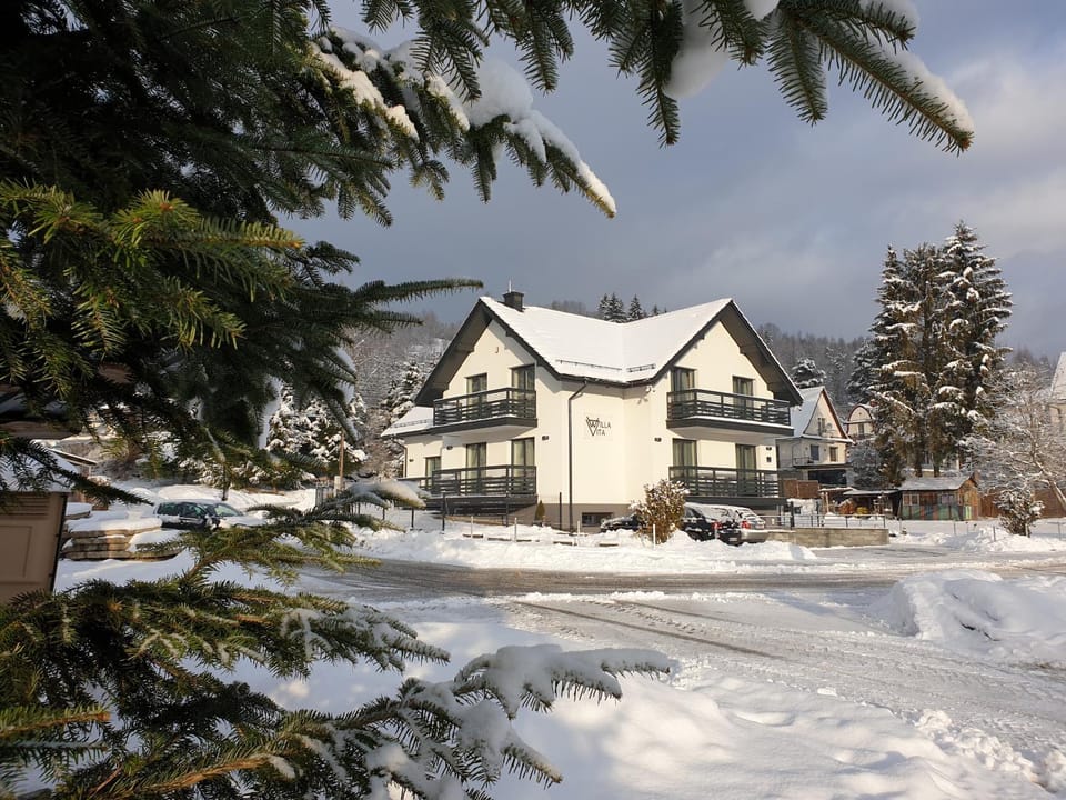 Property building, Natural landscape, Winter, Skiing