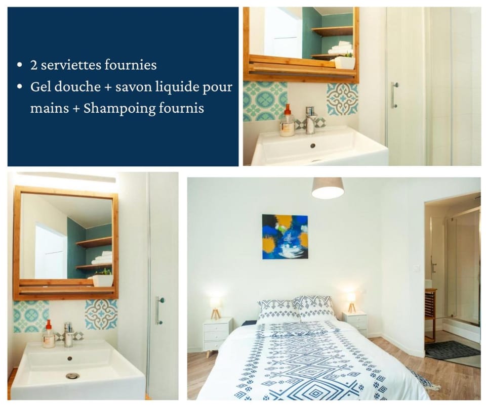 Bed, Bathroom, Photo of the whole room, Bedroom