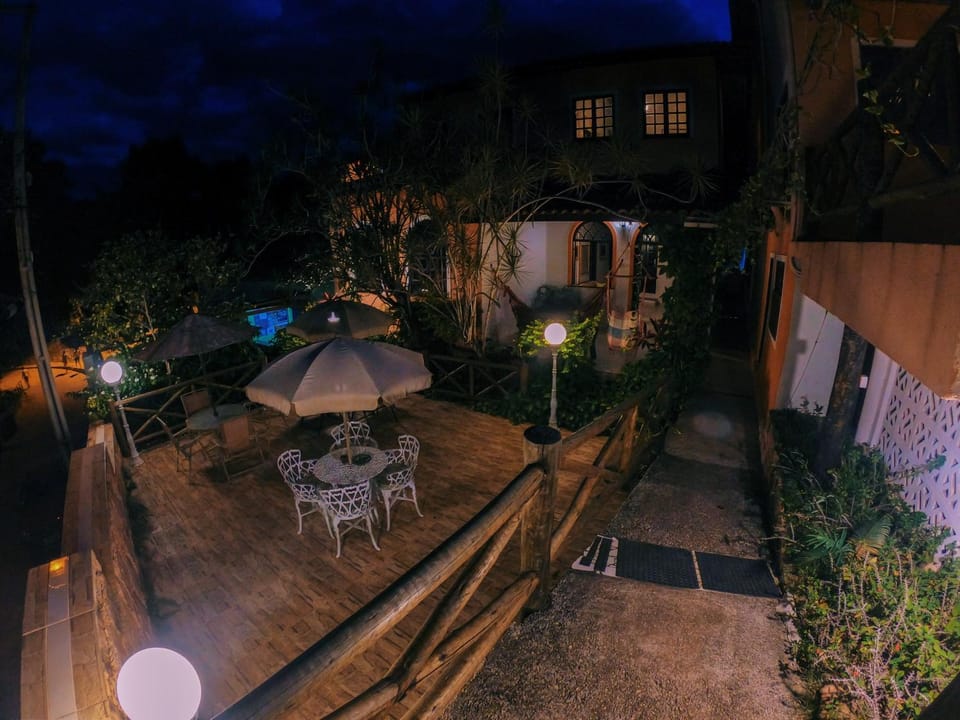 Patio, Staff, Facade/entrance, People, Bird's eye view, Balcony/Terrace, City view, Garden view, Mountain view, Street view, Family