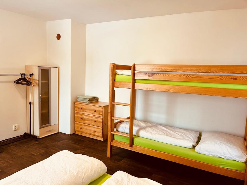 Bed, Photo of the whole room, Bedroom, bunk bed, wardrobe