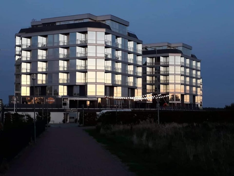 Property building, Sunset