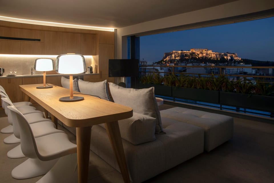 View (from property/room), Living room, Dining area, Landmark view