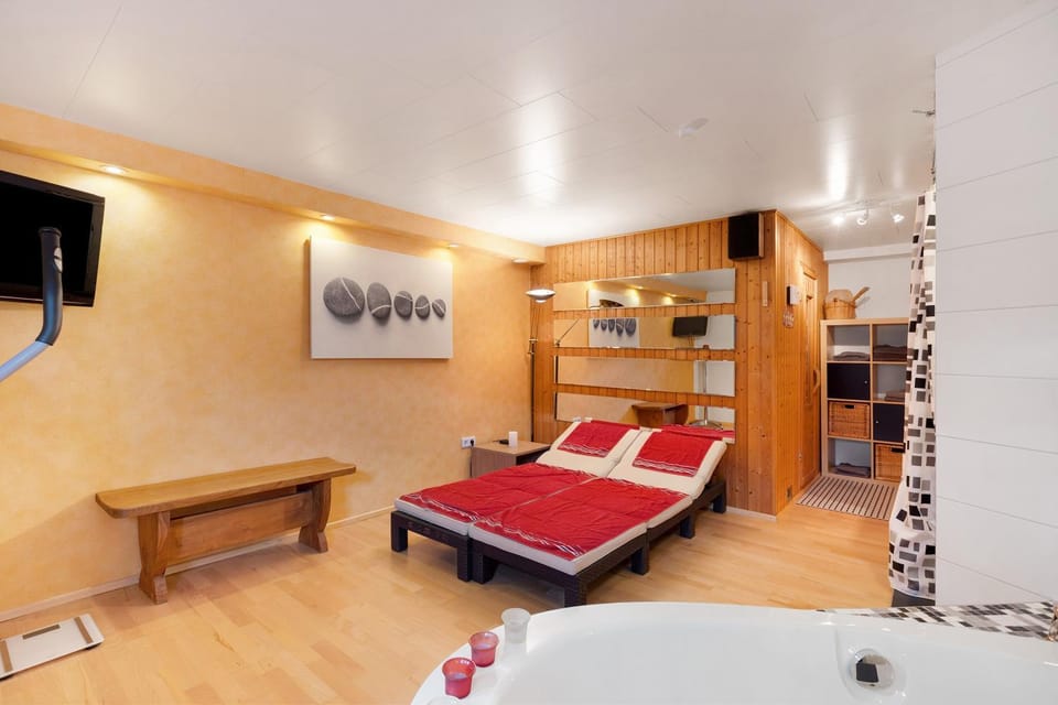 Bathroom, Living room