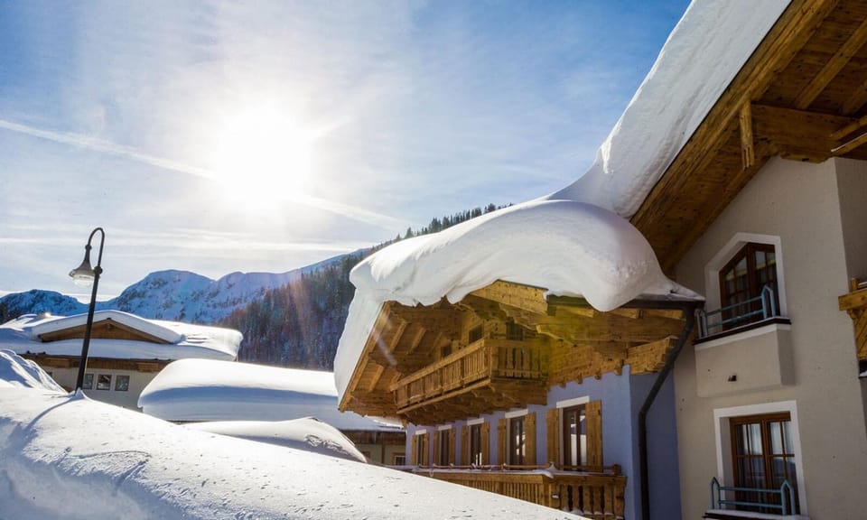 Property building, Day, Winter, Mountain view