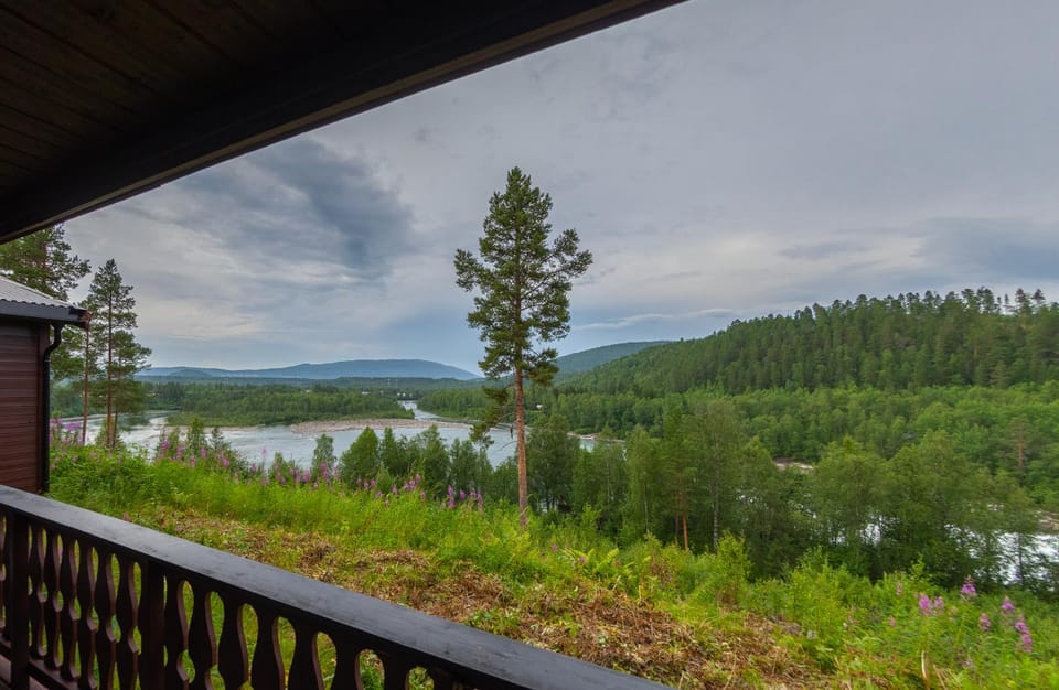 Day, Natural landscape, Mountain view, River view