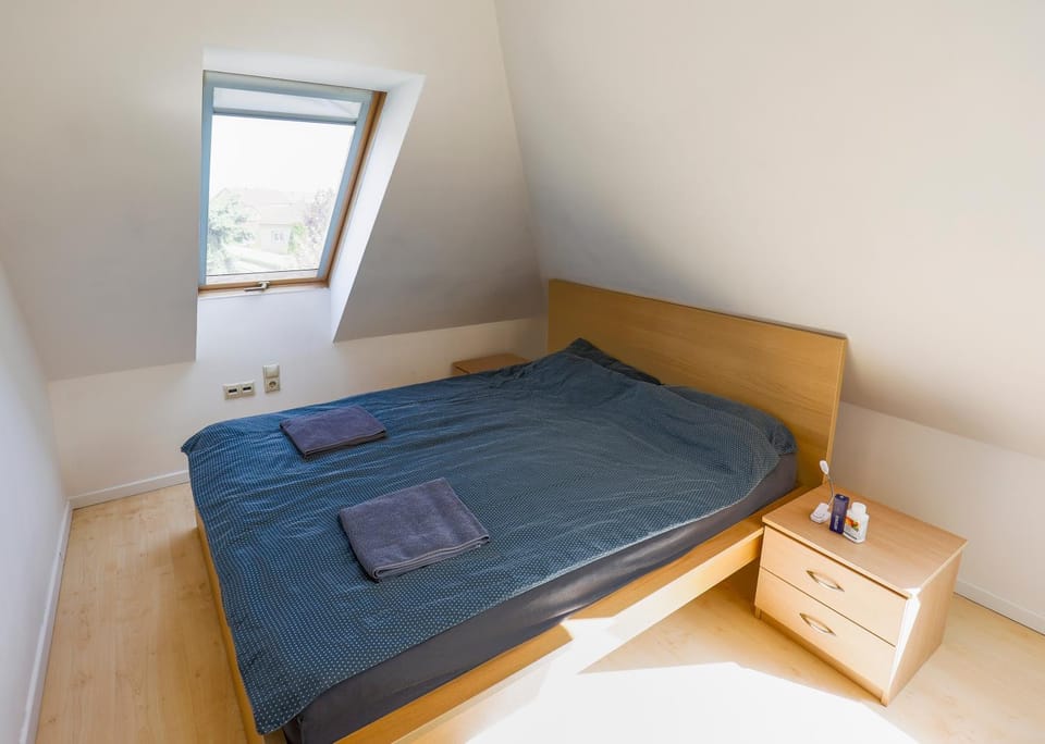 Bed, Photo of the whole room, towels