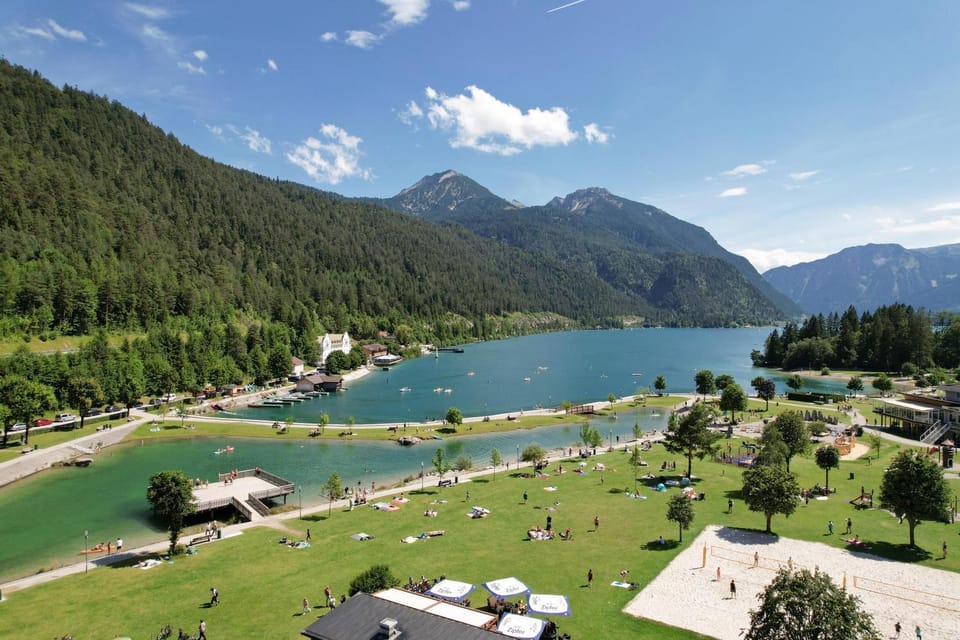 Natural landscape, Bird's eye view, Beach, Lake view, Mountain view