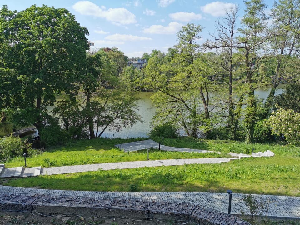 Natural landscape, Garden, Garden view, Lake view