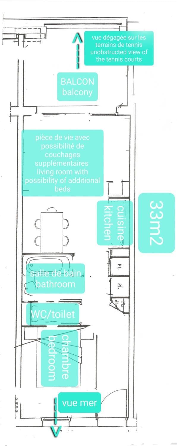 Le charmant des Sables Blancs Apartment in Douarnenez
