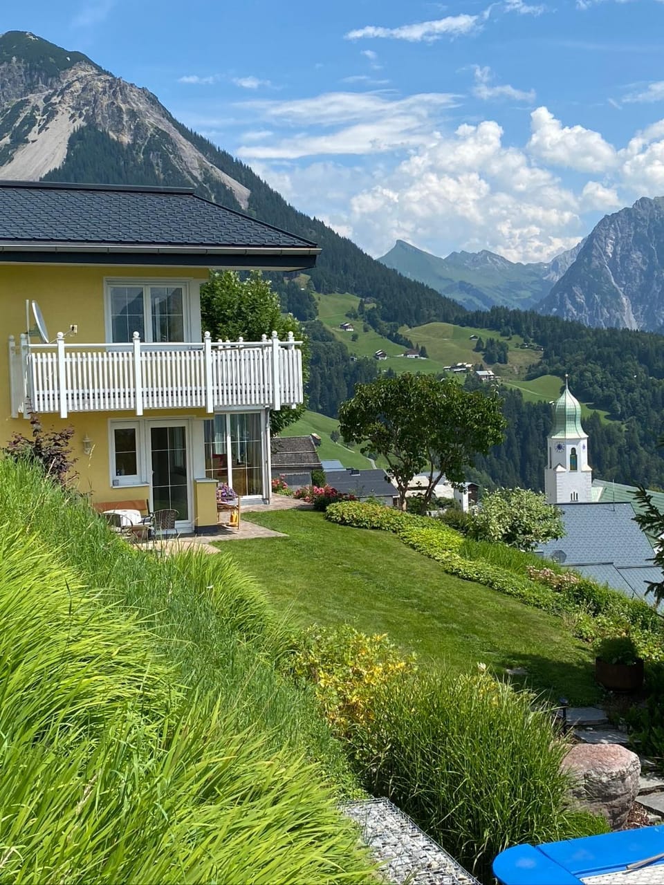 Property building, Natural landscape, Mountain view