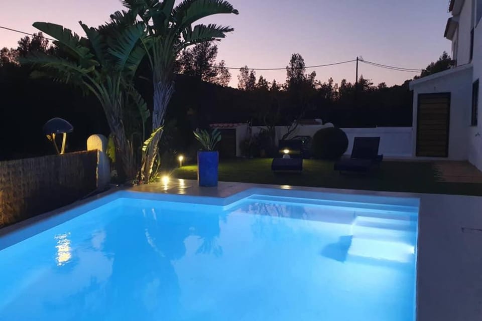 Swimming pool, Swimming pool, Sunset