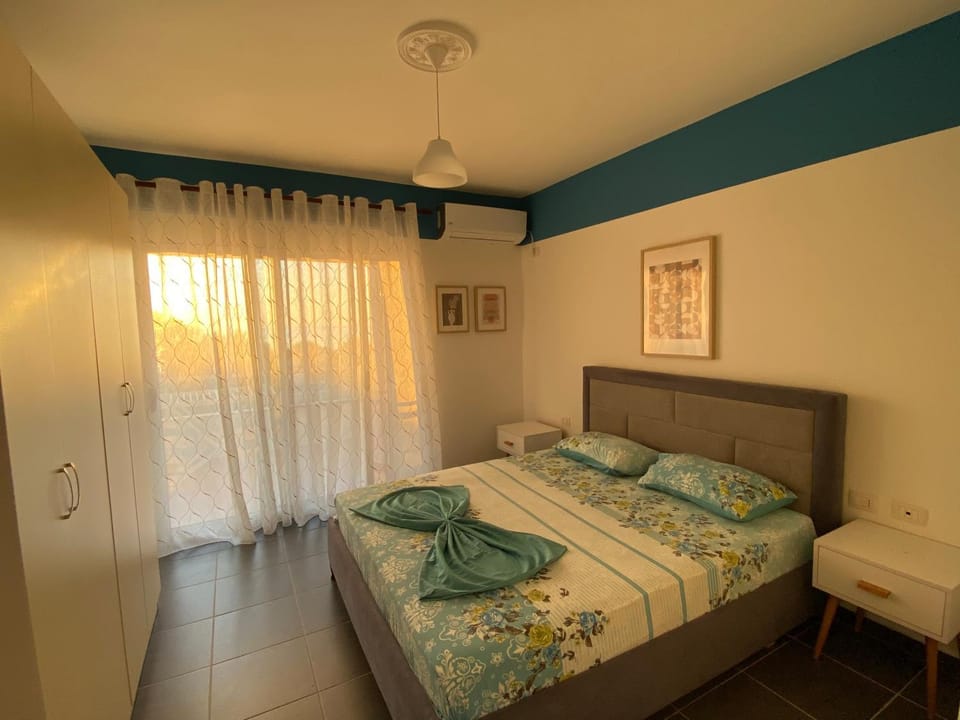 Bed, Photo of the whole room, Bedroom, towels, wardrobe