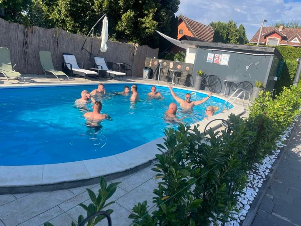 Property building, Garden, Swimming pool, minibar