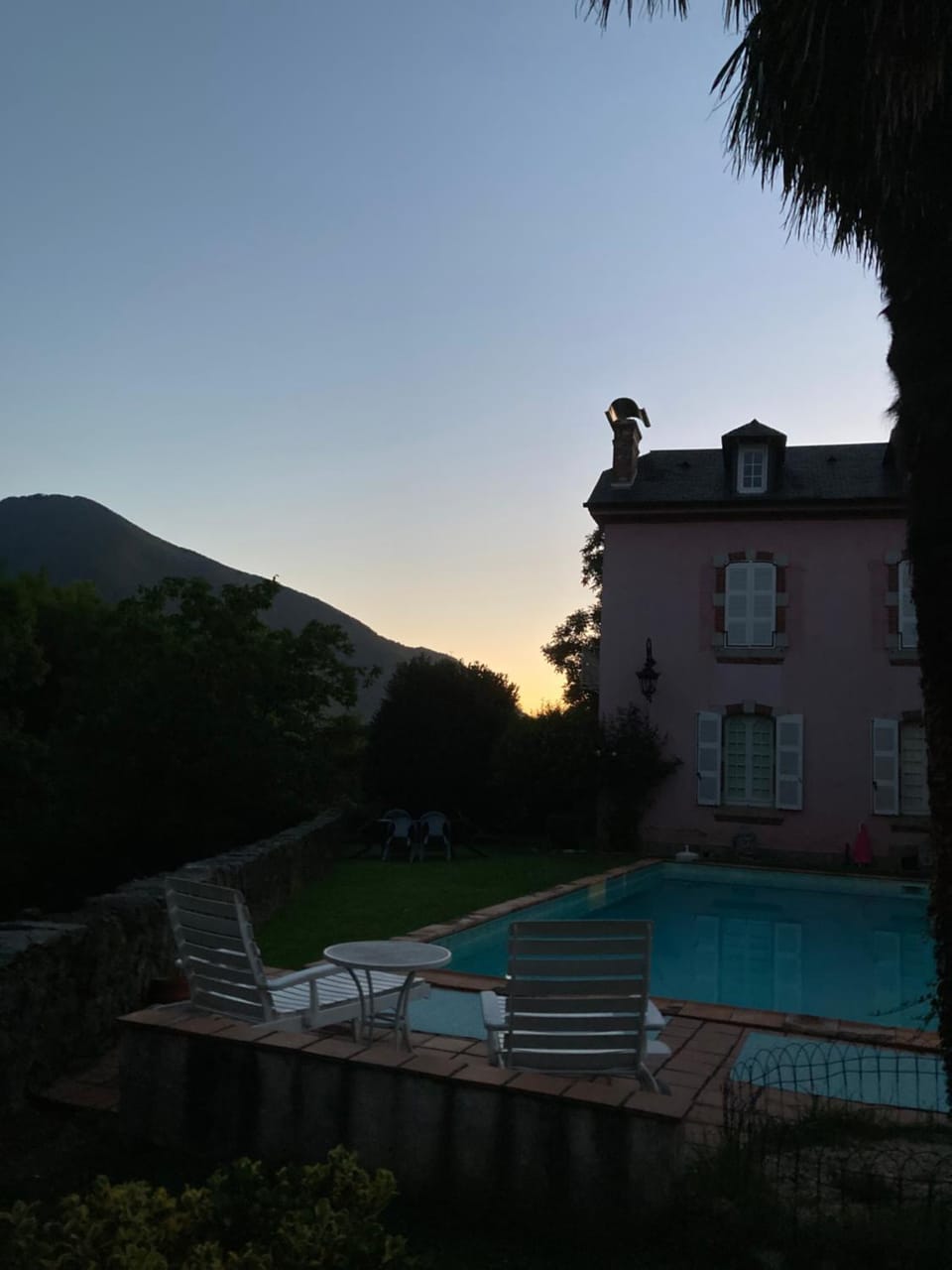 Sunset, sunbed