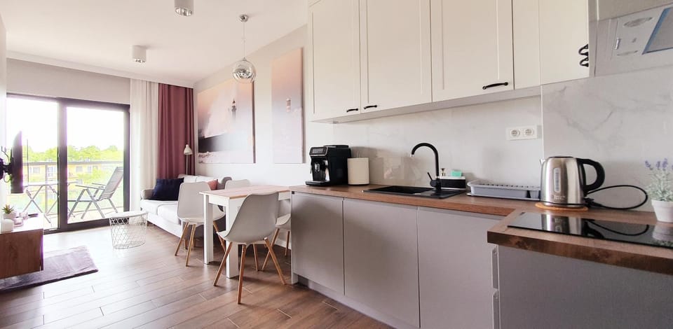 Kitchen or kitchenette, Living room, Photo of the whole room, Seating area, Dining area