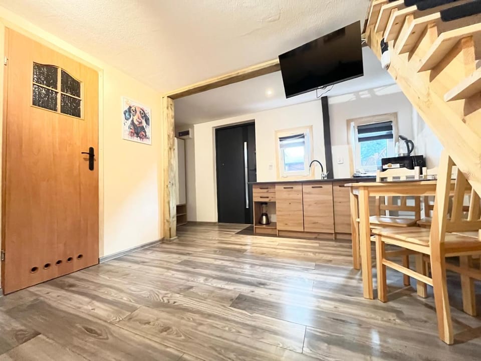 Living room, kitchen