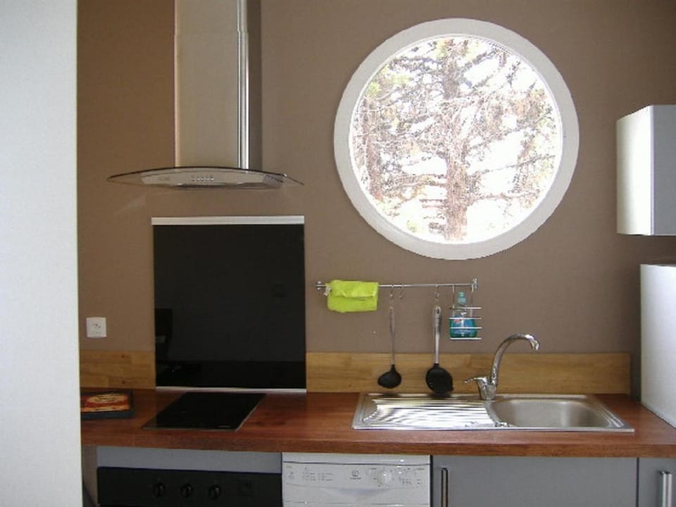 Kitchen or kitchenette, oven, stove