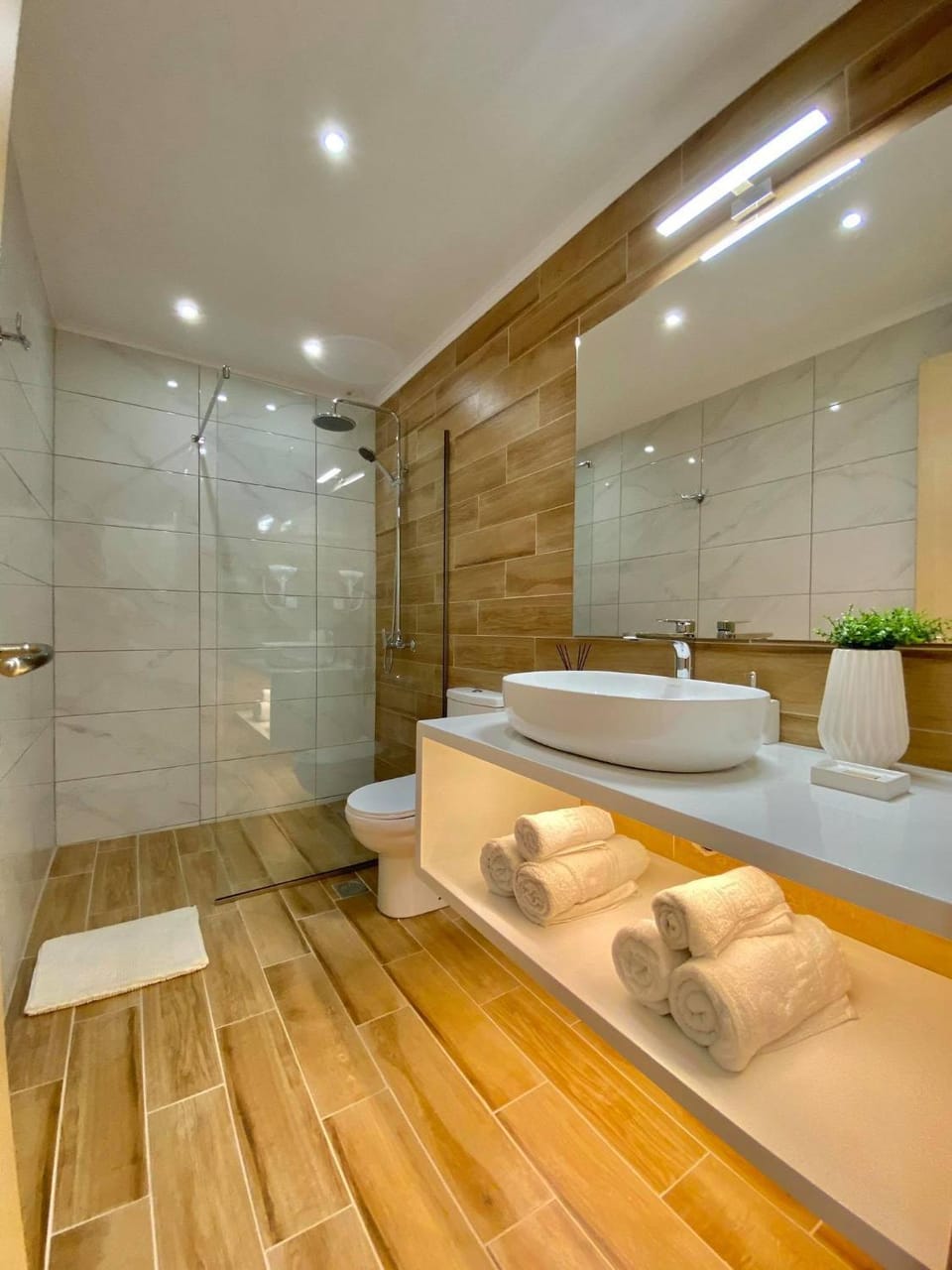 Shower, Toilet, Bathroom, towels