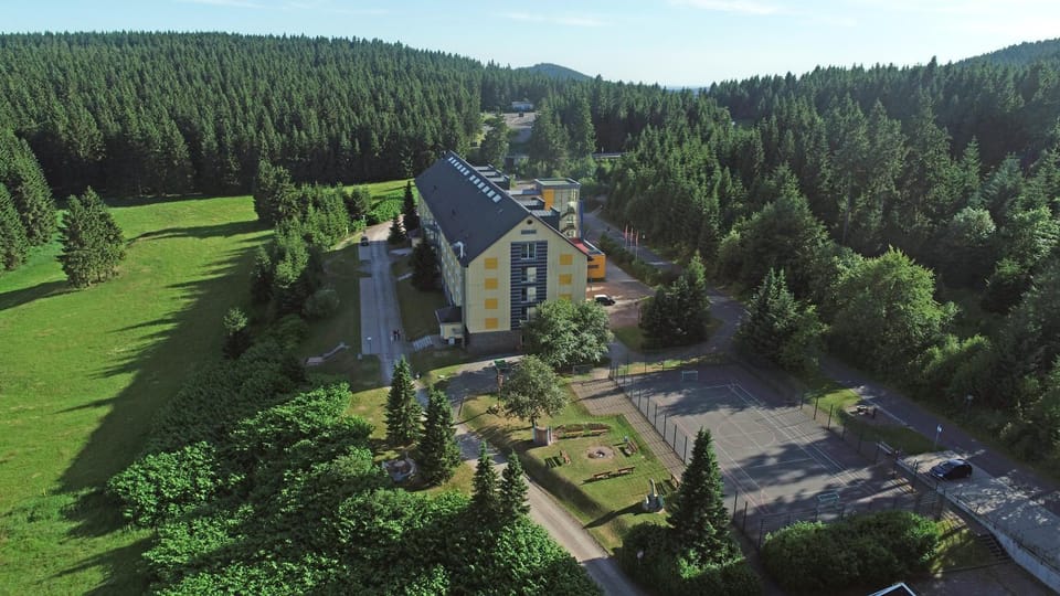 Property building, Natural landscape, Bird's eye view