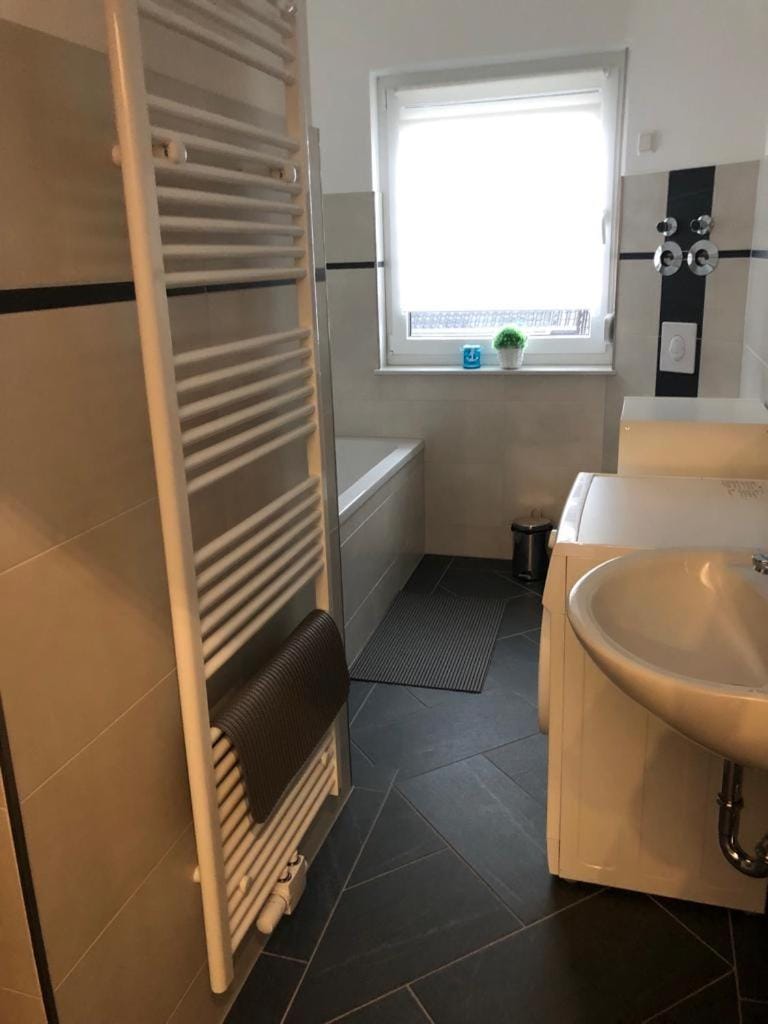 Bathroom, washing machine