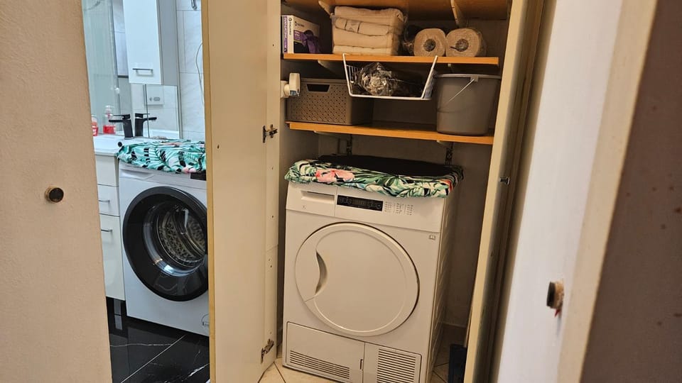 Guests, washing machine, dryer