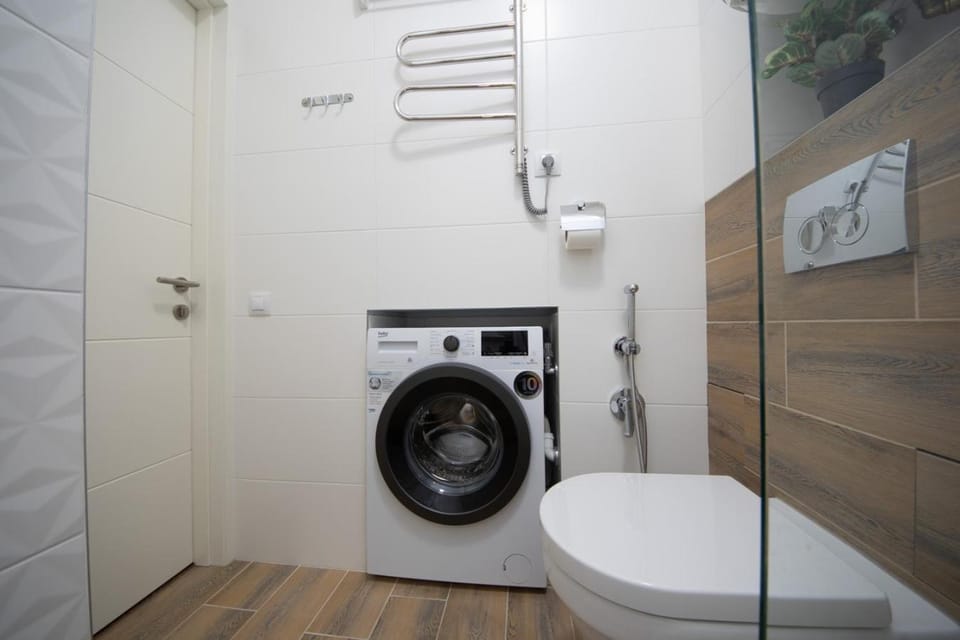 Toilet, washing machine