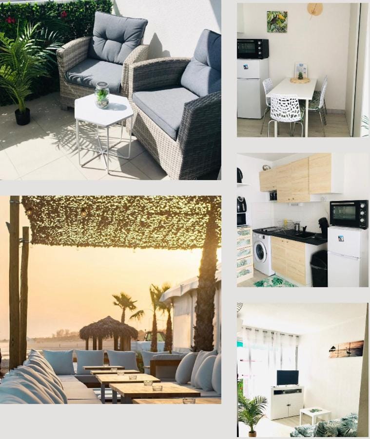 studio cosy et moderne au couchant situé 150m de la plage -avec PARKING GRATUIT PRIVE - 25m2 - climatisé - balcon - wifi gratuit Apartment in La Grande-Motte