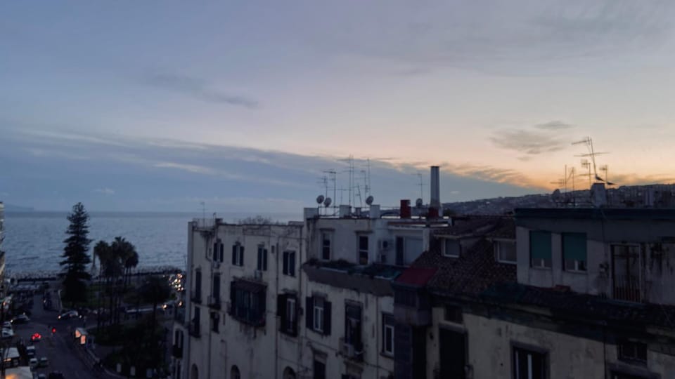 Natural landscape, City view, Sea view, Sunset