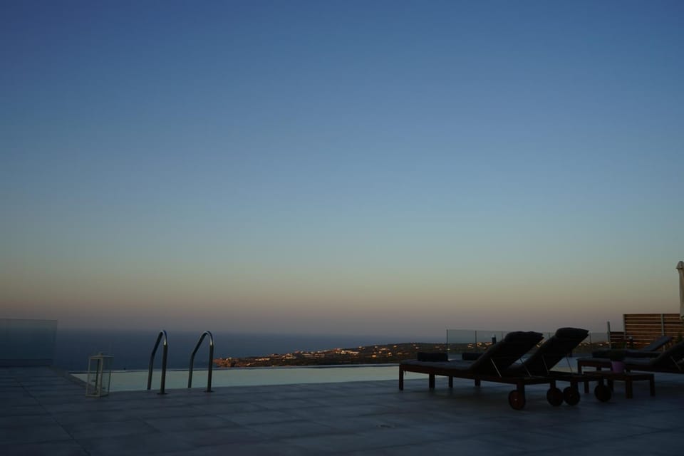 Natural landscape, Sea view, Swimming pool, Swimming pool, Sunset