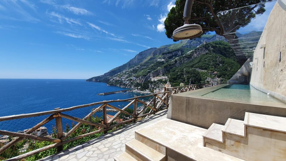 Patio, Balcony/Terrace, Beach, Sea view, Swimming pool