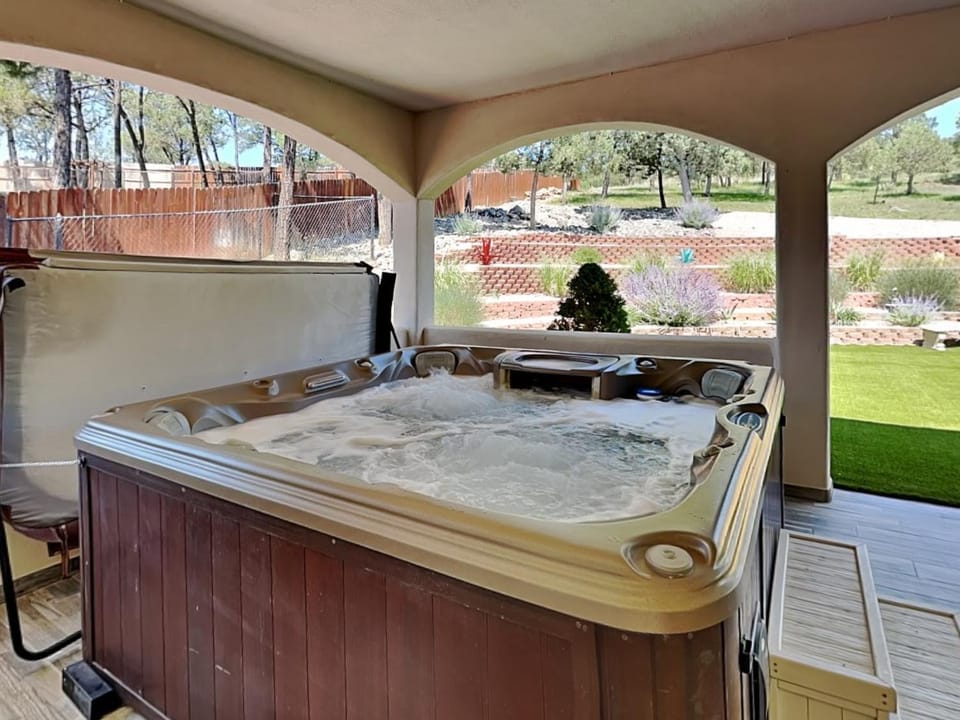 Patio, Garden, Hot Tub, View (from property/room)