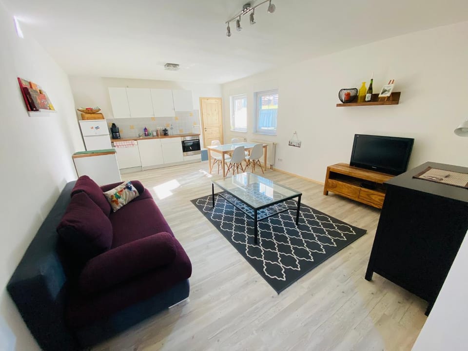 Kitchen or kitchenette, Living room, Dining area, Evening entertainment