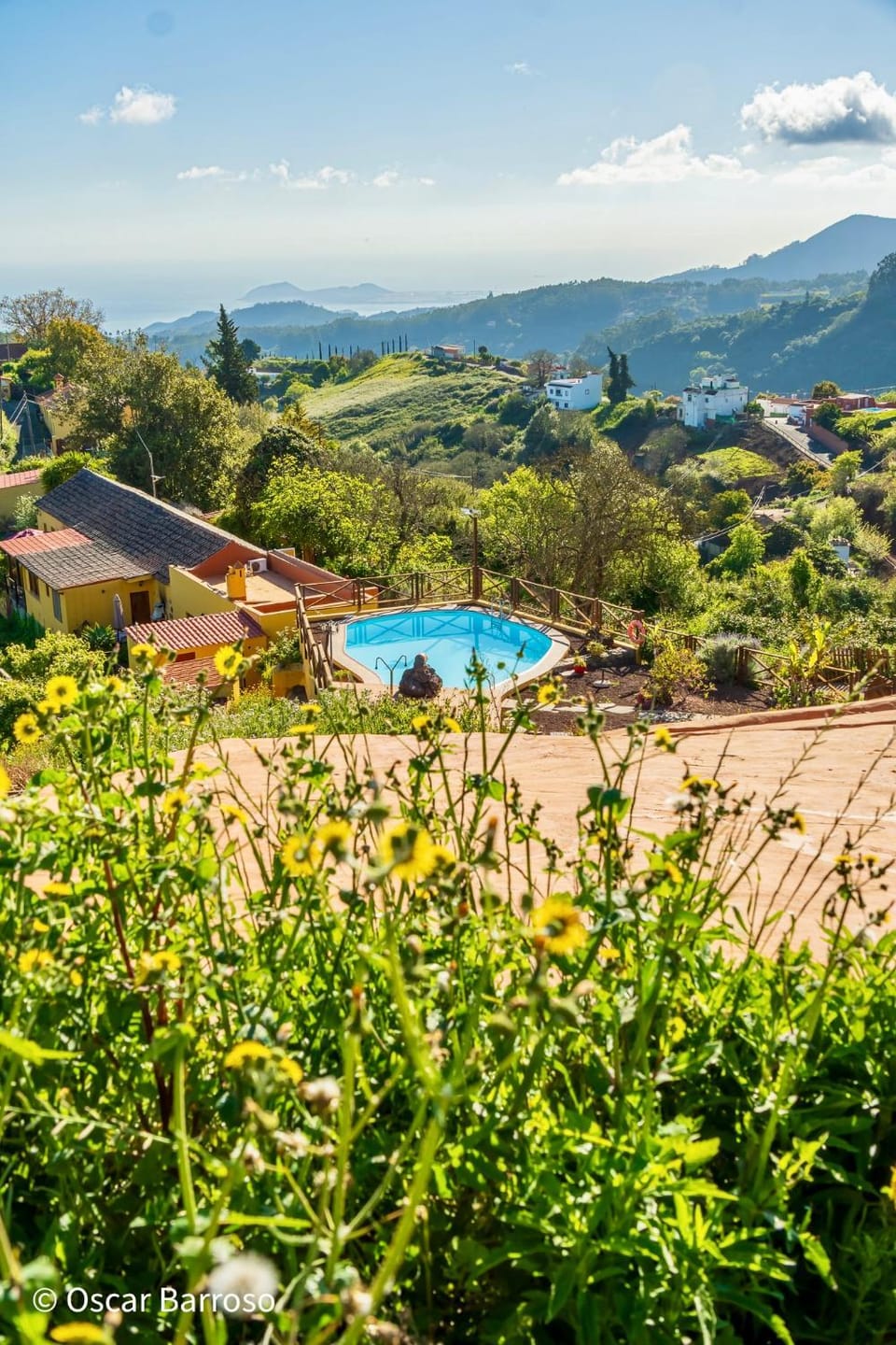 Natural landscape, Mountain view, Pool view, Swimming pool