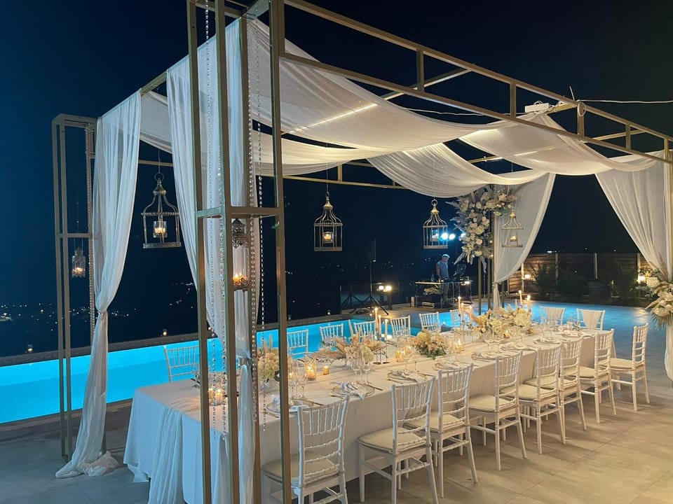 Swimming pool, wedding, wedding