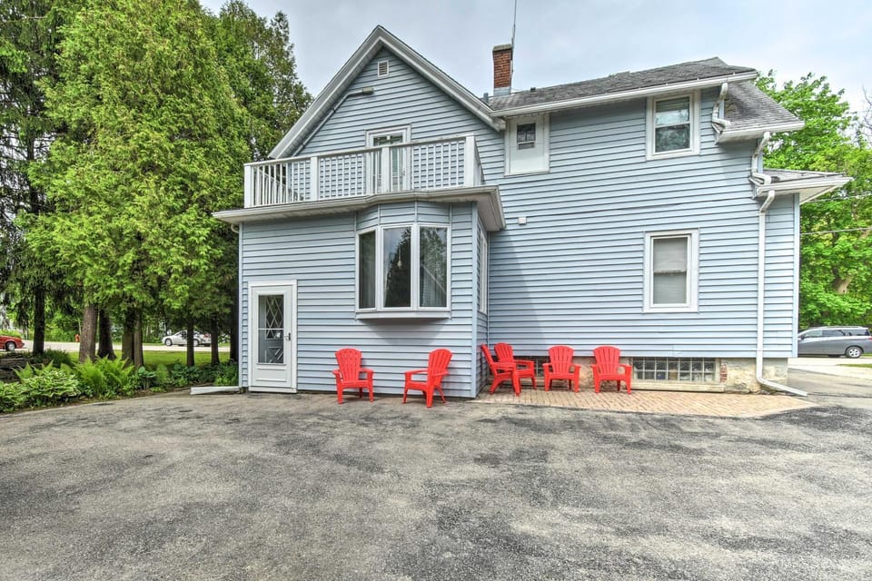 Cozy Unit w/ Patio: Walk to Dining, Lake Elkhart! Apartment in Elkhart Lake