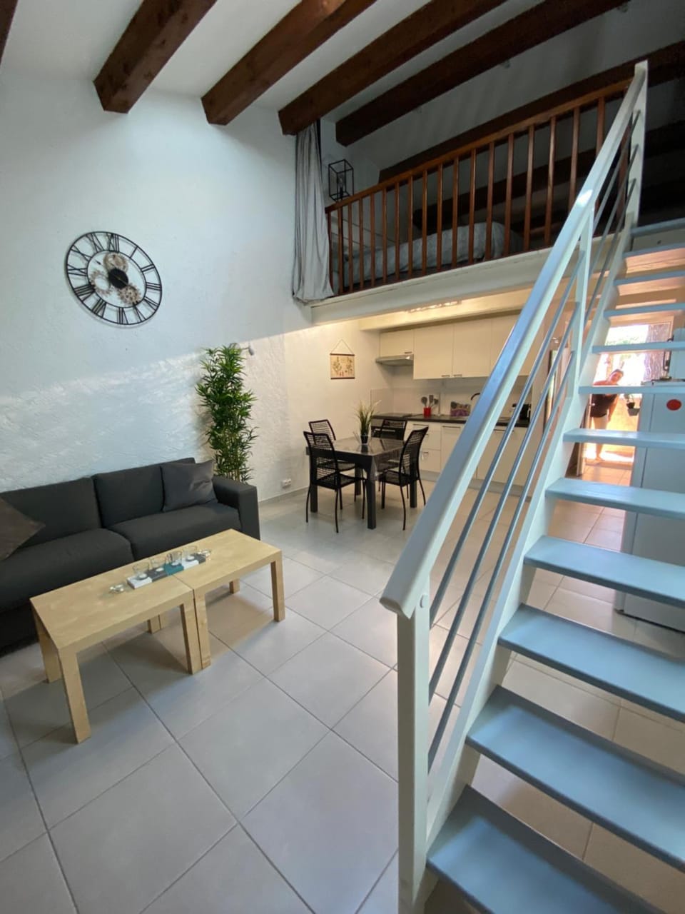 Kitchen or kitchenette, Living room, Dining area